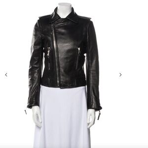 Balenciaga Lamb Leather Biker Jacket Size FR38 XS/S US2/4 RP: $3,280